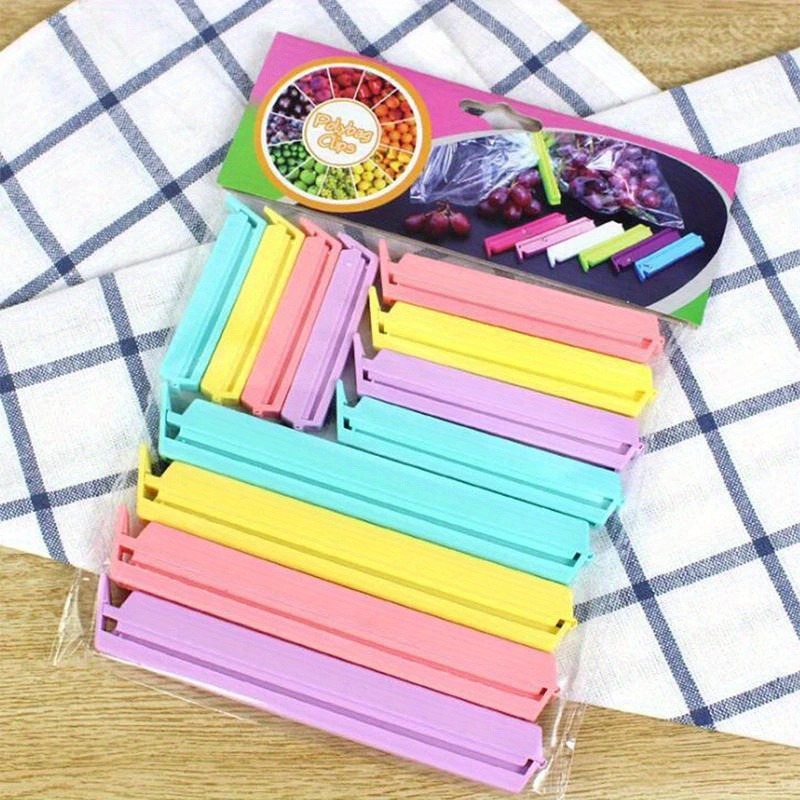 Food Snacks Packaging - ที่หนีบซีลถุงพลาสติกแบบพกพา ขนาด 1 ขนาด สำหรับเก็บอาหารและขนมในครัว อุปกรณ์เสริมในครัว