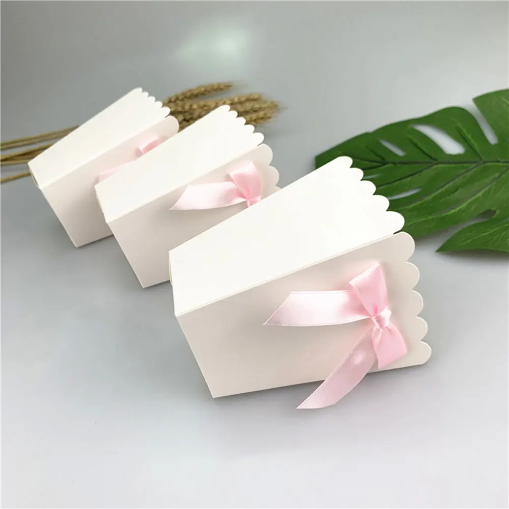 Food Snacks For Baby Shower - 12 ชิ้นโบว์สีชมพูกล่อง Popcorn Party Supplies Popcorn