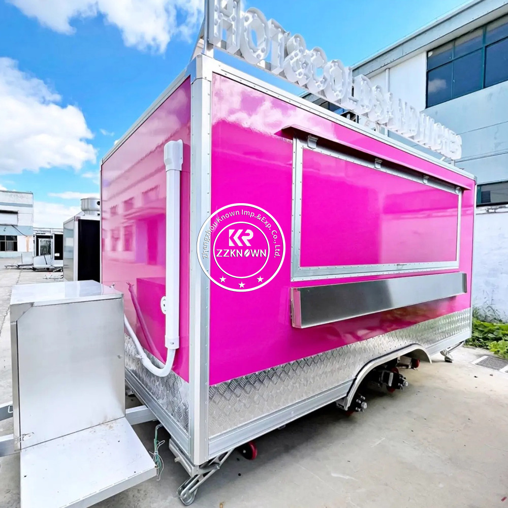 Food Truck With Snacks - 2025 Hotdogอาหารรถเข็นกาแฟVanร้านอาหารรถพ่วงน้ําแข็งร้านอาหารรถบรรทุกอาหารห้องครัวTrailerสําหรับขายยุโรปอาหารTrailer