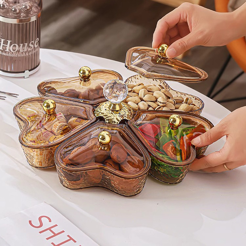 Food Snacks Items - ถาดผลไม้หมุนได้สไตล์หรูหราทันสมัย, ถาดวางขนมบนโต๊ะกาแฟในห้องนั่งเล่น, ถาดผลไม้สำหรับจัดเก็บของใช้ในครัวคุณภาพสูง