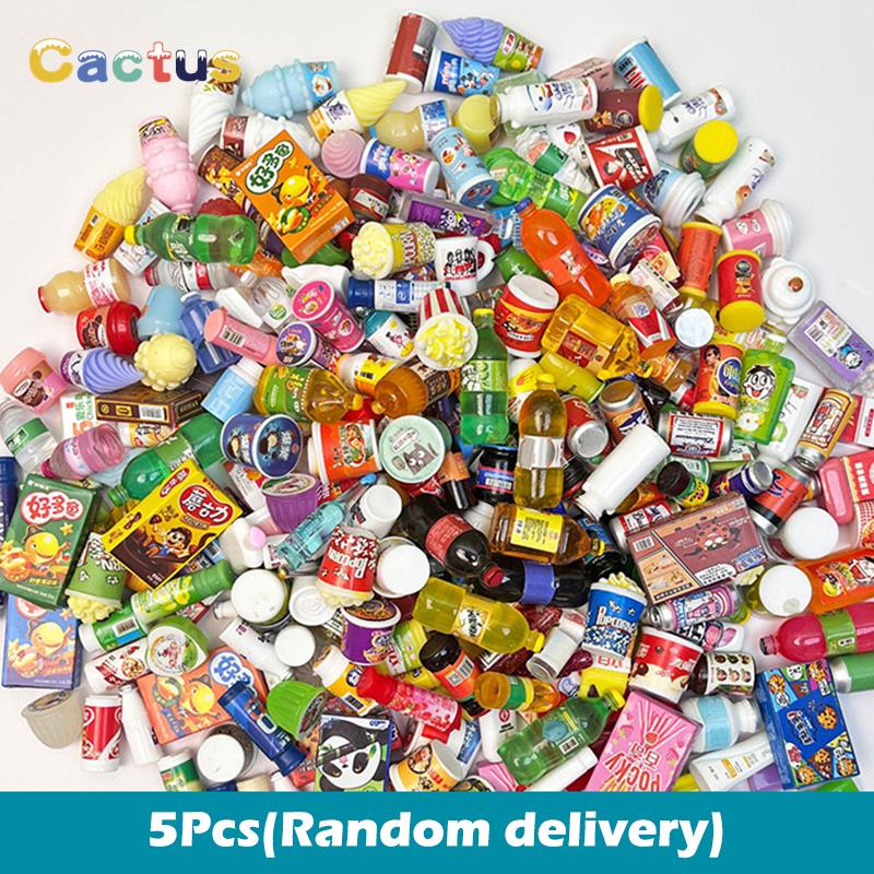Food Snacks To Eat - 5ชิ้น1/12บ้านตุ๊กตาจิ๋วเรซินวิสกี้ขวดไวน์โซดาเครื่องดื่มอาหารจานด่วนจำลองเครื่องดื่มโมเดลอาหารของเล่นตกแต่ง