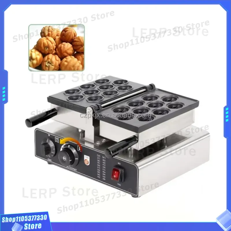 Food Snacks Restaurant - เครื่องทำขนมปังรูปทรงวอลนัทเชิงพาณิชย์ 110V 220V เครื่องทำขนมกรอบสไตล์เกาหลีสำหรับโรงแรม ร้านอาหาร อุปกรณ์เบเกอรี่