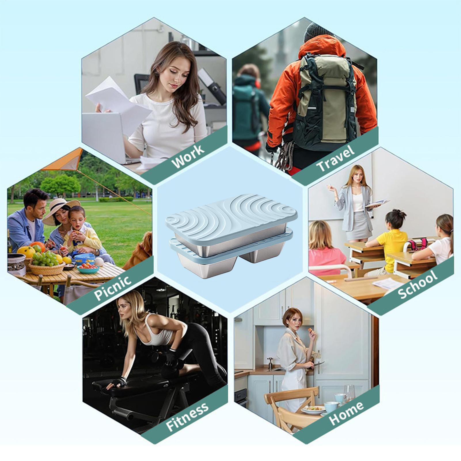 กล่องใส่ขนมสแตนเลส กล่องเก็บอา - Food Prep Snacks บทวิจารณ์และราคา