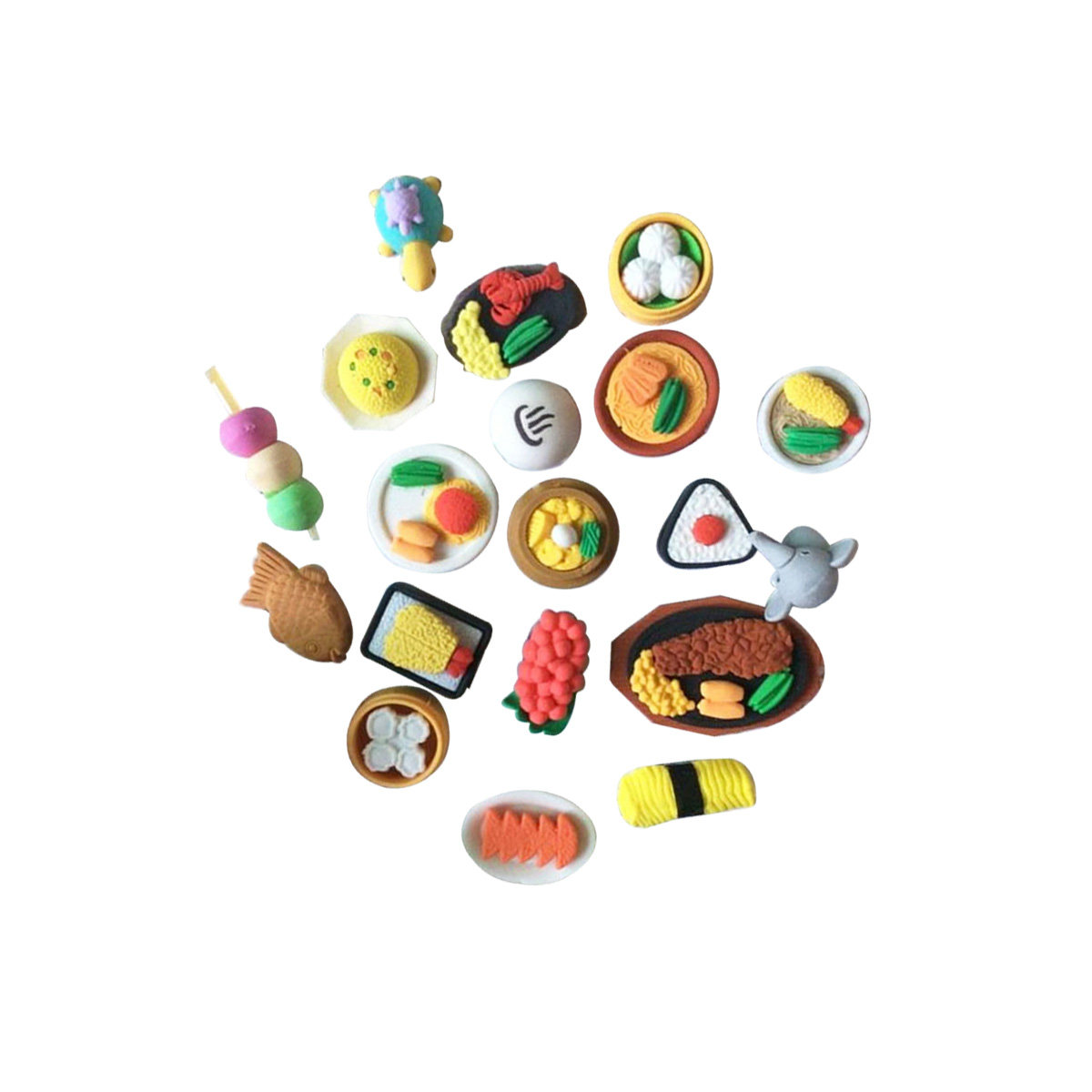 ยางลบธีมขนม 12 ชิ้น ลายอาหารหล - Food Snacks Easy บทวิจารณ์และราคา