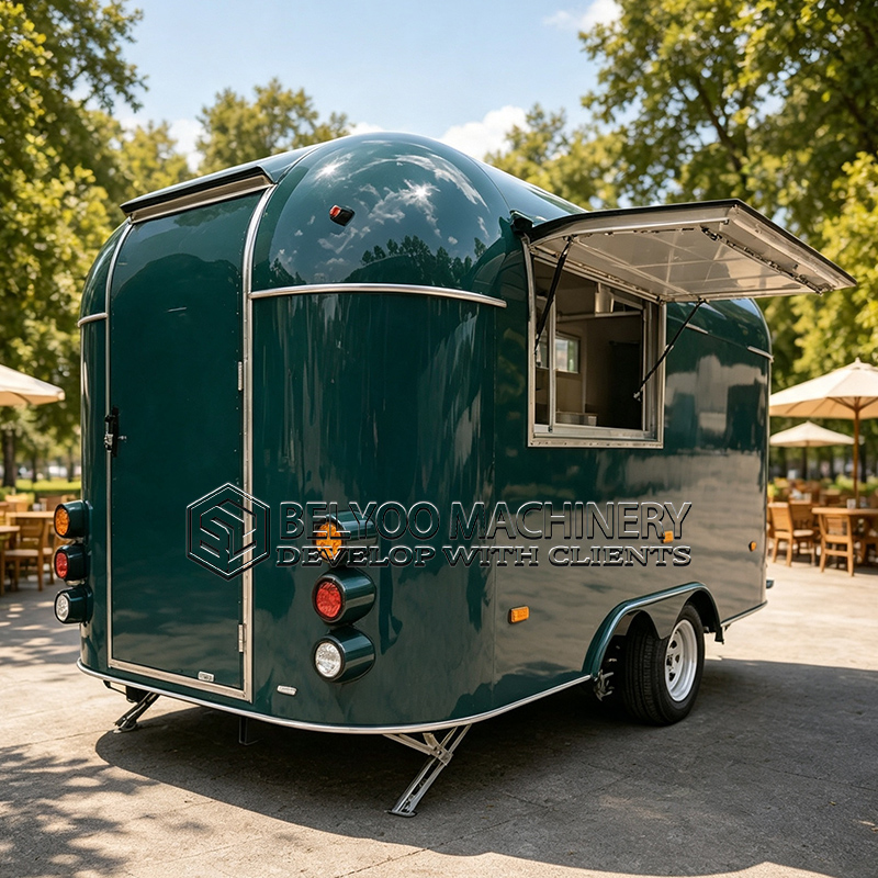 รถพ่วงขายอาหารเชิงพาณิชย์ Bely - Food Truck With Snacks บทวิจารณ์และราคา