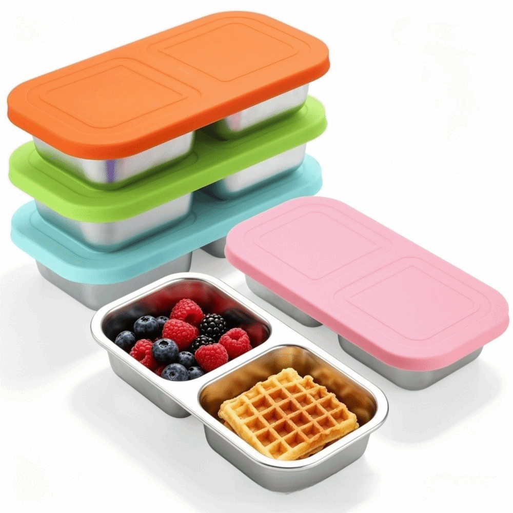 กล่องใส่อาหารแบบพกพา สแตนเลส 3 - Food Prep Snacks บทวิจารณ์และราคา