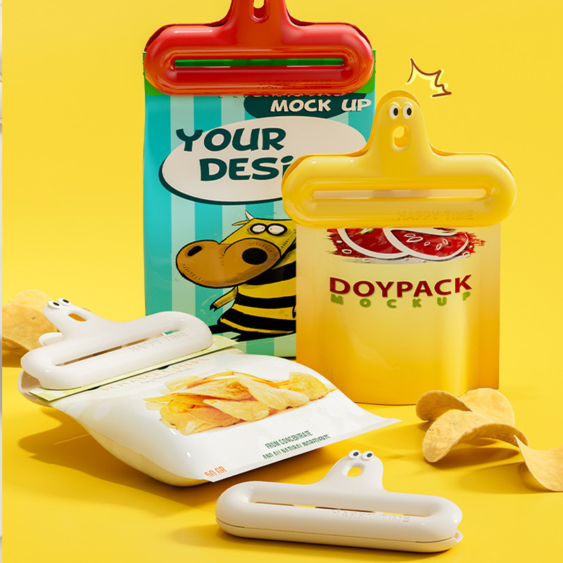 คลิปหนีบปิดถุงแบบการ์ตูน 1/4 น - Food Snacks Packaging บทวิจารณ์และราคา