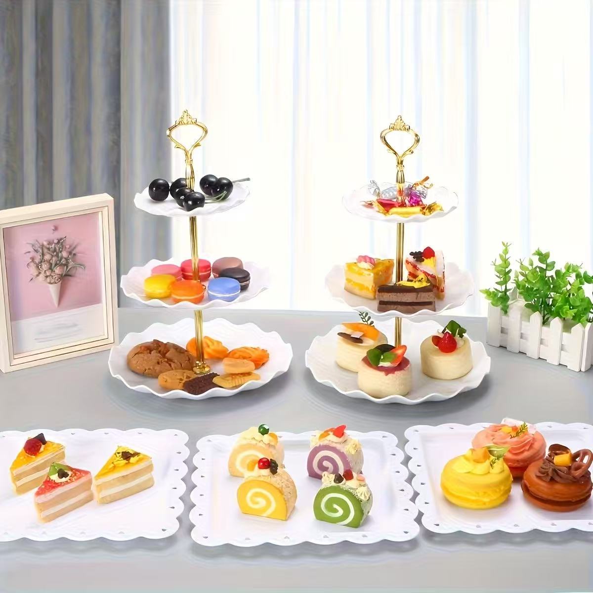 1/3/4/5 ชิ้นชุดถาดอาหารตกแต่ง  - Food Snacks For Baby Shower บทวิจารณ์และราคา