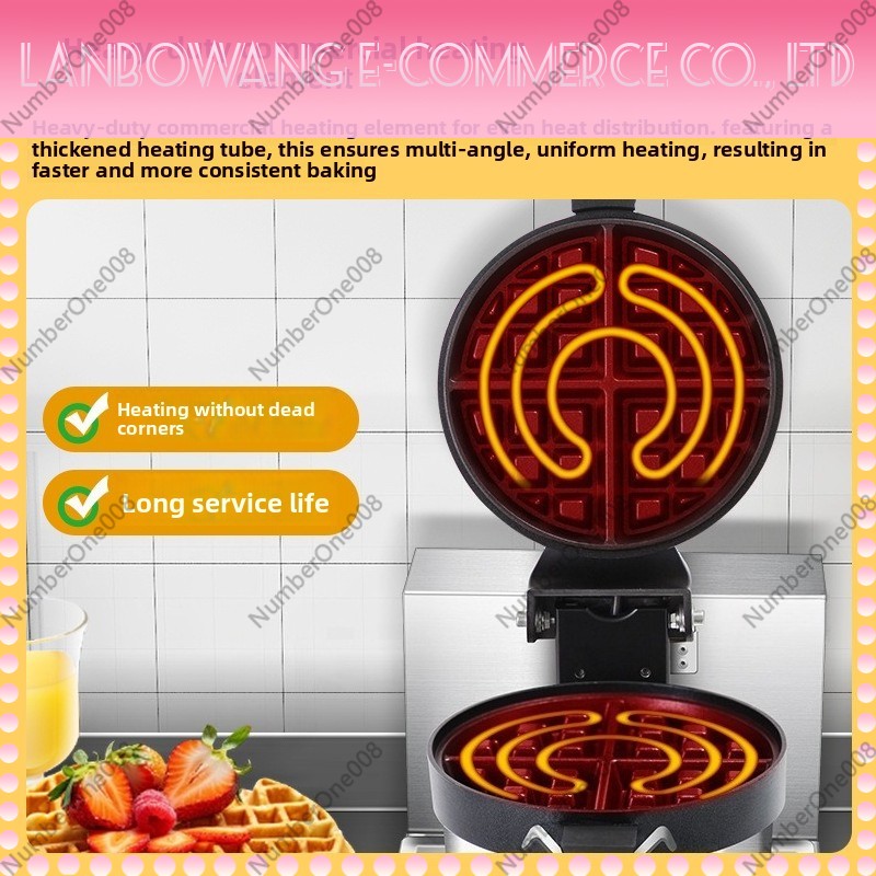 เครื่องทำวาฟเฟิลแบบหมุน กระทะเ - Food Snacks Restaurant บทวิจารณ์และราคา