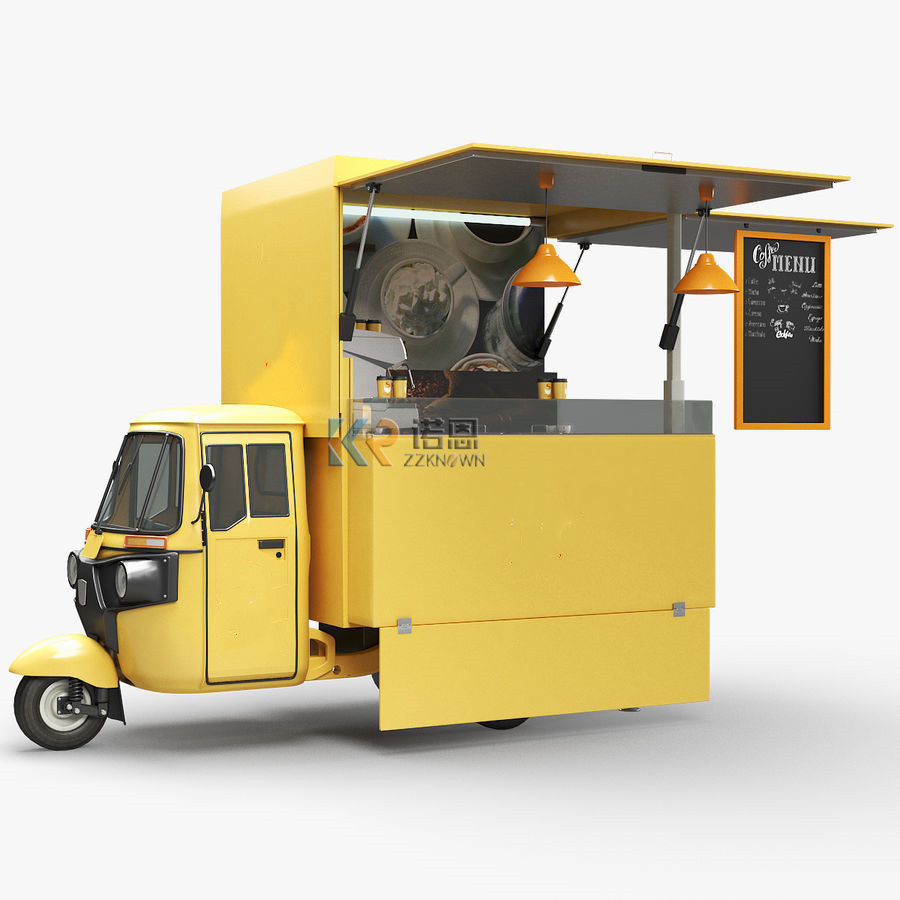 การออกแบบใหม่ถนนรถสามล้อไฟฟ้าร - Food Truck With Snacks บทวิจารณ์และราคา