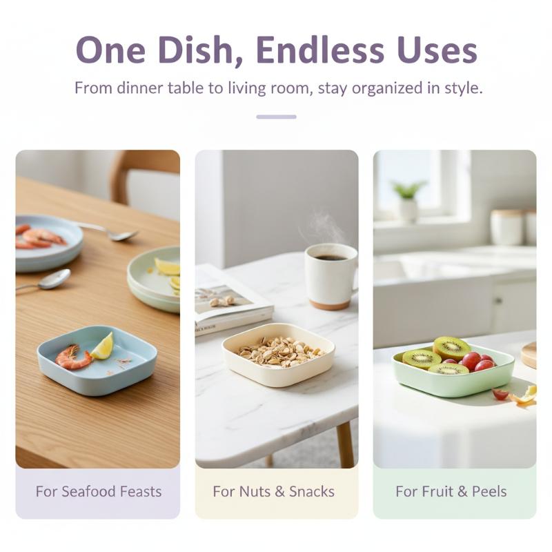 ชุดจานเสิร์ฟพลาสติก PP เกรดอาห - Food Snacks Easy บทวิจารณ์และราคา