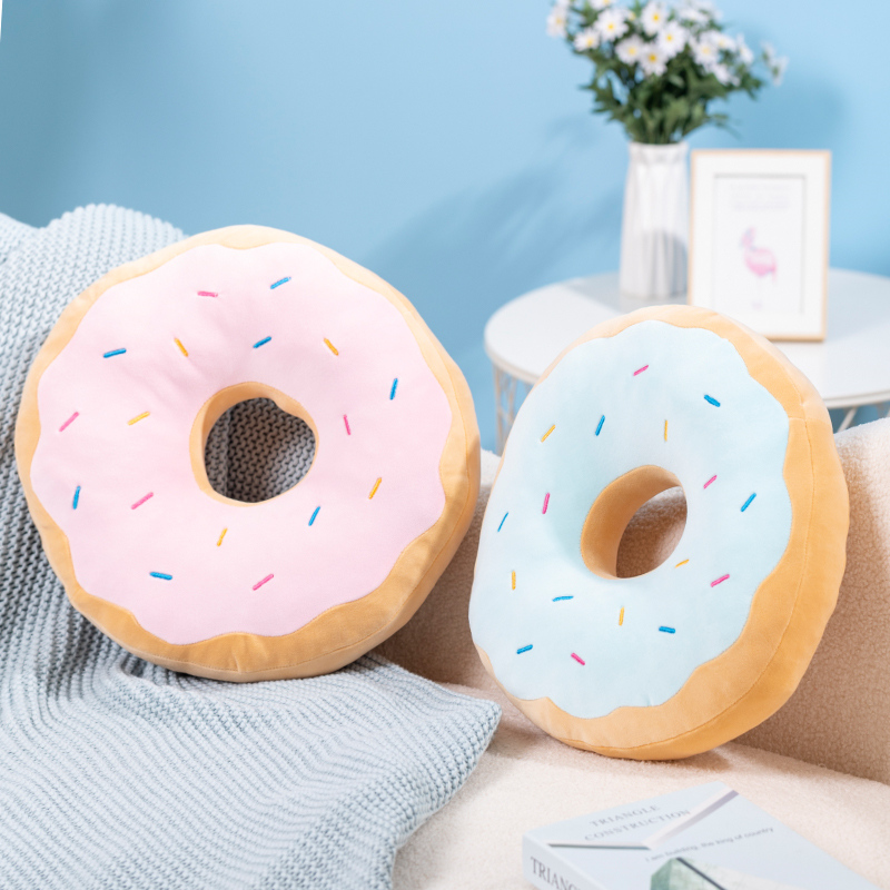 Candy สี Donut Plush หมอนเก้าอ - Soft Food Snacks Kids บทวิจารณ์และราคา